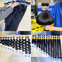 Mèches de cheveux brésiliens Remy vierges bruts, bouclés/ondulés profonds, couleur naturelle, double trame machine, permables, pointes double drawn, toutes longueurs