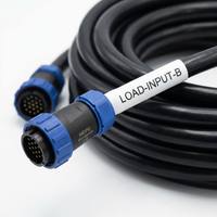 Hochstrom-SP-Serie Wasserdichter Steckverbinder Kabel 12-polig Gewindekupplung Stromkabel für LED-Bildschirme und Sensoren