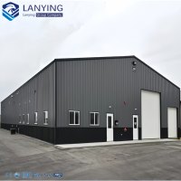 Almacén de Estructura de Acero Personalizable, Edificio Prefabricado de Gran Espacio para Logística y Manufactura