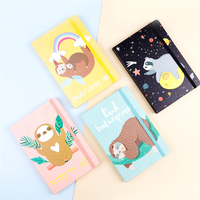 Carnet de notes imprimé mignon avec logo personnalisé A5 A6 A7 paresseux avec couverture en papier pour reliure thermique en stock