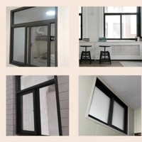 Fenêtre coulissante en aluminium à double vitrage, norme australienne, fenêtres en aluminium à double vitrage pour usage commercial
