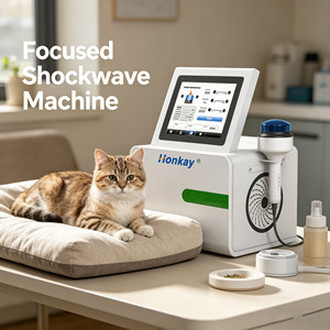 Máquina Profesional de Terapia de Ondas de Choque Extracorpóreas No Invasiva para Animales, Dispositivo de Terapia de Ondas de Choque Enfocado para Masaje Corporal - Product Image 1