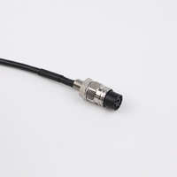 Connecteur sous-marin série JS, profondeur 7000 mètres, 8 broches, cloison étanche standard circulaire IP68 -55~+105, boîtier métallique fileté