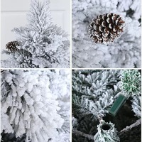 Sapin de Noël artificiel en cèdre de luxe de grande taille, de haute qualité, avec 500 à 1000 lumières LED claires/blanches, fonctionnant sur piles, pour usage intérieur
