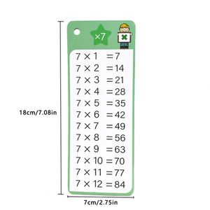 Tabla de Multiplicar, Herramientas de Aprendizaje, Material Didáctico de Matemáticas, Tarjetas de Memoria para Sumas, Restas <span class=keywords><strong>y</strong></span> Multiplicaciones - Product Image 6