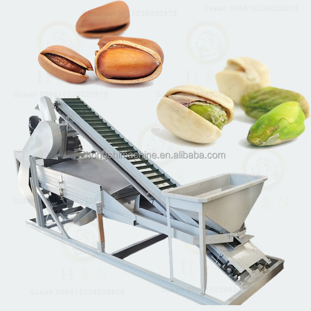 Large Output Pistachio Husking Huller Machine Pine Nut Cracker Peeling Processing Machine