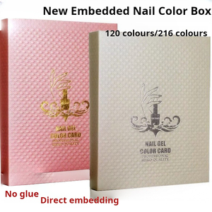 Présentoir de couleurs pour ongles en ABS à 120 grilles, livre de présentation de vernis gel acrylique 38x25x3cm pour salon de manucure - Product Image 3