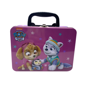 Op Maat Bedrukte Cosmetische Blikken Doos Hd Geprinte Schoonheidsverpakking Unieke Gevormde Container Cosmetische Blikken Doos Met Handvat Blikken Container - Product Image 6