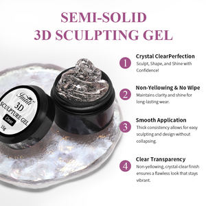 IMTITI <span class=keywords><strong>Gel</strong></span> UV 3D untuk Seni Kuku, <span class=keywords><strong>Gel</strong></span> Pencetak 3D, Bubuk Cermin, Lem Lembut, Plastisin, Pencetakan, Perlengkapan Seni Kuku, <span class=keywords><strong>Gel</strong></span> Top Coat - Product Image 3