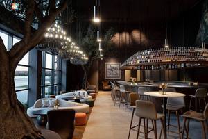 เคาน์เตอร์บาร์ไม้หรูหราสำหรับร้านอาหารและผับค็อกเทล |   เฟอร์นิเจอร์บาร์แบบกำหนดเอง |   บริการออกแบบและก่อสร้างแบบครบวงจร - Product Image 2