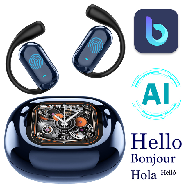 YYK-Q16s Pro Sports Earbuds AI Smart Translation Earphones Support Simultaneous Interpretation Translation of Multiple Languages