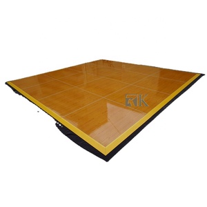 Plancher de danse en bois à grain naturel, sol de scène robuste et stable, en promotion - Product Image 1