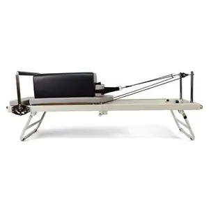 Multifunctionele Bed Oefening Body Training Fitness Aangepaste Logo Yoga Opvouwbare Pilates Reformer Apparatuur