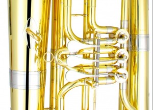 <span class=keywords><strong>Tuba</strong></span> de qualité en Si bémol, 3 clés rotatives, diamètre du corps 18 mm, diamètre de la cloche 401,5 mm, instrument en laiton OEM - Product Image 6