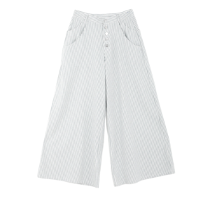 Nuovi <span class=keywords><strong>Pantaloni</strong></span> Casual <span class=keywords><strong>a</strong></span> Vita Alta con Elastico, Stile Retrò <span class=keywords><strong>a</strong></span> <span class=keywords><strong>Righe</strong></span>, Moda Primavera/Estate - Product Image 1