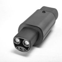 Adaptateur Tary IEC 62196 Type 2 vers Tesla Ev Convertisseur Nouveau 16a 32a 7kw Prise Tesla Type2 Adaptateur Evse pour Adaptateur de Chargeur Ev