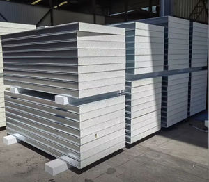 50-150mm PU 단열 폴리우레탄 EPS PIR 골판지 지붕 강철 패널 방화 방수 외부 금속 냉장실 호텔용 - Product Image 4