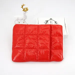 New Top Fashion Quilted Style Puffing Laptop Sleeve Bag High Quality Nylon Puffy Bag for Ipad