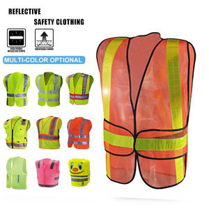 Custom Logo Hi-Vis Jacket Vest with Pocket New Innovation Customized <b>Reflective</b> <b>Safety</b> <b>Clothing</b> - Product Image 6
