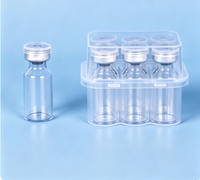 Boîte Xilin 3ml, lot de 2, en PP transparent, pour emballage de vaccin en poudre lyophilisée, empilable, avec base emboîtable, design recyclable pour