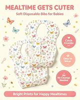 Échantillon de bavoirs jetables pour bébé disponible, impression de logo personnalisé pour commande prévente et test.