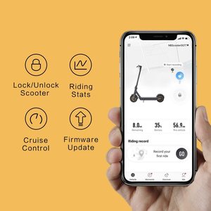Ninebot Original <span class=keywords><strong>Max</strong></span> <span class=keywords><strong>G30</strong></span> <span class=keywords><strong>Kickscooter</strong></span> Scooter eléctrico inteligente plegable 10 ruedas 30 km / h 350w 65 km G30P Range Dual Brake - Product Image 5