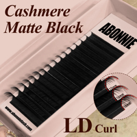 Plateaux de cils PBT en gros, extensions de cils noir mat effet cachemire, fournisseur d'extensions de cils individuels, revendeur en marque blanche
