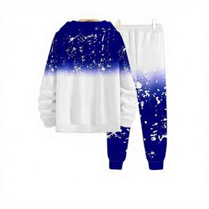 Sudadera con Capucha Deportiva con Estampado de Carreras y Logotipo Bordado Personalizado, Sudadera Holgada con Forro para Hombre, Conjunto de Sudadera y Suéter para Otoño - Product Image 2