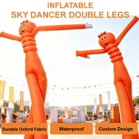 Danseur gonflable à double jambe personnalisé pour l'ouverture et la publicité promotionnelle