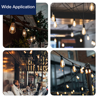 Prix d'usine Ampoule à filament LED 8W E26 110V ST19 1100LM Verre clair Dimmable Pas de scintillement Ampoules LED compatibles avec les luminaires
