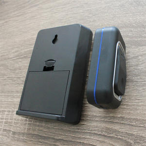 LUCKARM Sonnette sans fil noire Sonnette à batterie Haute qualité Melody <span class=keywords><strong>Carillon</strong></span> DC Ring Doorbell - Product Image 3