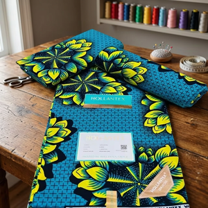 Vestido de Novia Africano de Tela Encerada Premium para Niñas, Diseño Moderno y Elegante, Transpirable, Ecológico, de Algodón Peinado Orgánico de Peso Medio - Product Image 5