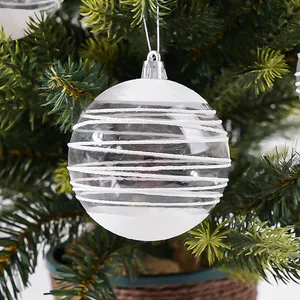 Wholesale New Design 8 Cm Shatterproof Christmas Ball Tree Ornaments
