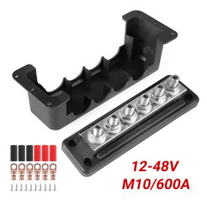 Bloque de terminales de barra colectora de cobre M10 600A 12-48V con cubierta para conexión eléctrica - Product Image 4