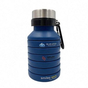 <b>Collapsible</b> Silicone <b>Bottle</b> Direct Drinking Promotional Foldable Drinkware for Boiling <b>Water</b> - Product Image 4