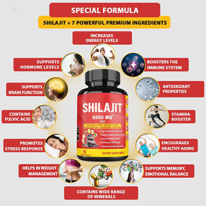 Suplemento Shilajit del Himalaya para Hombres y Mujeres, 90 Cápsulas con Ashwagandha, Ginseng, Saw Palmetto, Maca, <span class=keywords><strong>Tribulus</strong></span>, Chaga y Pimienta Negra - Product Image 4