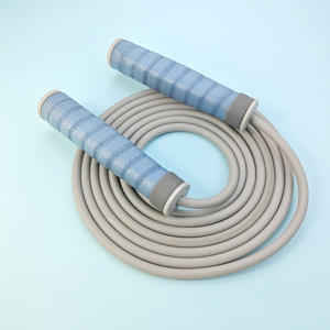 เชือกกระโดดแบบถ่วงน้ำหนัก Yan สำหรับผู้ชายและผู้ใหญ่ สายเหล็กคุณภาพสูง สีดำ สีฟ้าอมเทา สีแดงอมส้ม - Product Image 2