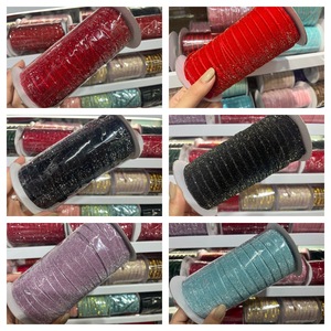 ริบบิ้นกำมะหยี่เนื้อนุ่มหรูหรา ขอบมีสาย สำหรับตกแต่งงานแต่งงาน งานปาร์ตี้ และห่อของขวัญ - Product Image 3