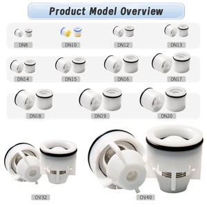 Valvola di ritegno a molla con inserto in plastica unidirezionale per accessori per rubinetto bagno d'acqua - Product Image 2