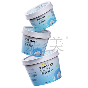 Vaso de yogur redondo de plástico con tapa de 100g, material PP, etiquetado en molde, envase para yogur orgánico - Product Image 2