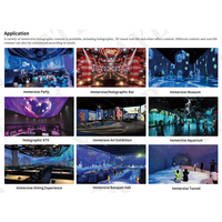 Projecteur interactif immersif à grand écran Leplay LP002 LED/LCD/DLP, réalité virtuelle, projection holographique 3D, affichage mural
