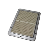 Brûleur infrarouge à haute efficacité avec plaque en céramique en nid d'abeille antirouille en émail gaz naturel/GPL pour grilles de Shawarma turques