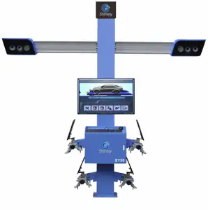 Alineación de posicionamiento de cuatro ruedas 3D, precio de fábrica, 4 cámaras, tipo integrado