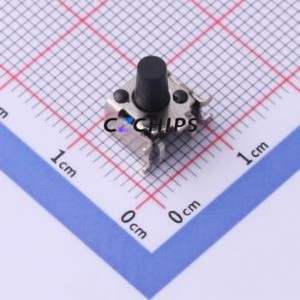 TS-1045AD-A11B2-D2 Tactile Switch SMD,6x6mm Switch Single Pole Single Throw Round Button 1.8N 7.5mm - Product Image 1