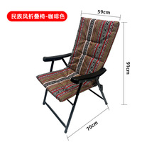 Chaise de salle à manger tressée OEM Foshan Calla avec coussin, chaises pliantes portables pour usage extérieur