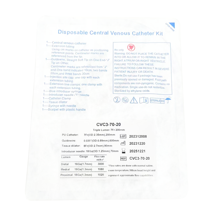 Double Triple Lumen Central Venous Catheter thumbnail 4