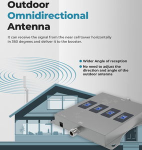 5G 4G <span class=keywords><strong>LTE</strong></span> Tăng Cường Tín Hiệu Quad Band 700 800 850 900 1700 1800 1900 2100 2600 Khuếch Đại Tín Hiệu Mạng Repeater Với Omni <span class=keywords><strong>Antenna</strong></span> - Product Image 5