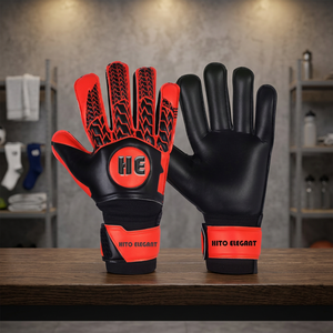 Guantes de portero de fútbol de calidad extrema/Guantes de estilo de látex de alta calidad al por mayor con correa de muñeca ajustable Cómodos - Product Image 3