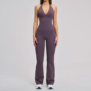 Ropa de Gimnasio, Ropa Deportiva Transpirable, Top Deportivo, Conjunto de 2 Piezas de Yoga, Leggings Ajustados, Conjuntos Deportivos para Mujer, Ropa de <span class=keywords><strong>Academia</strong></span> - Product Image 6