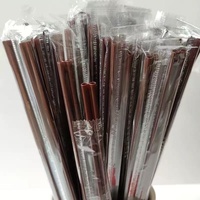 Bâtonnets et pailles à mélanger biodégradables en PLA de qualité alimentaire, écologiques, personnalisables pour fêtes, avec logo et couleur sur mesure, vente en gros